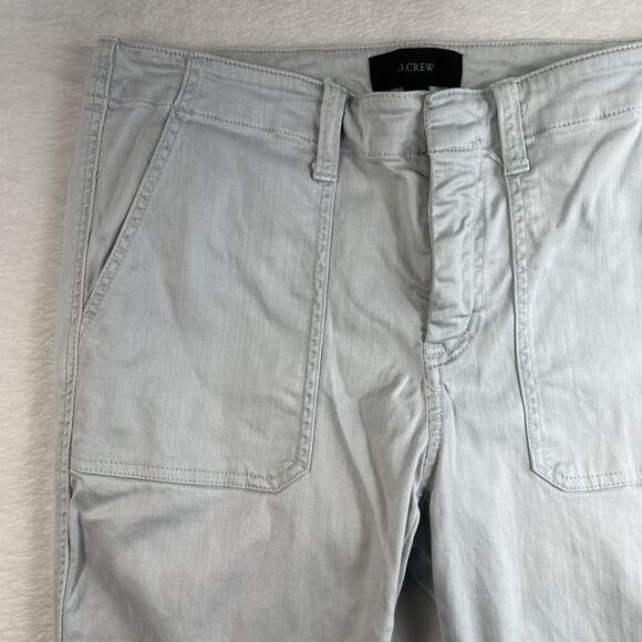 J CREW Women’s 28 Cargo Pants Skinny Stretch Style B8708 Light Blue Preppy - Picture 3 of 15